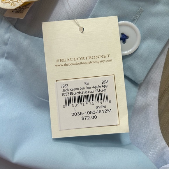 NWT Beaufort Bonnet Company Jon Jon romper, size 6-12 months - Picture 7 of 9